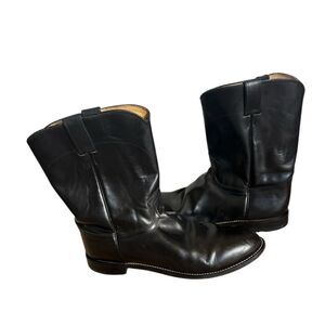 Justin Jackson Western Boots Black Size 12